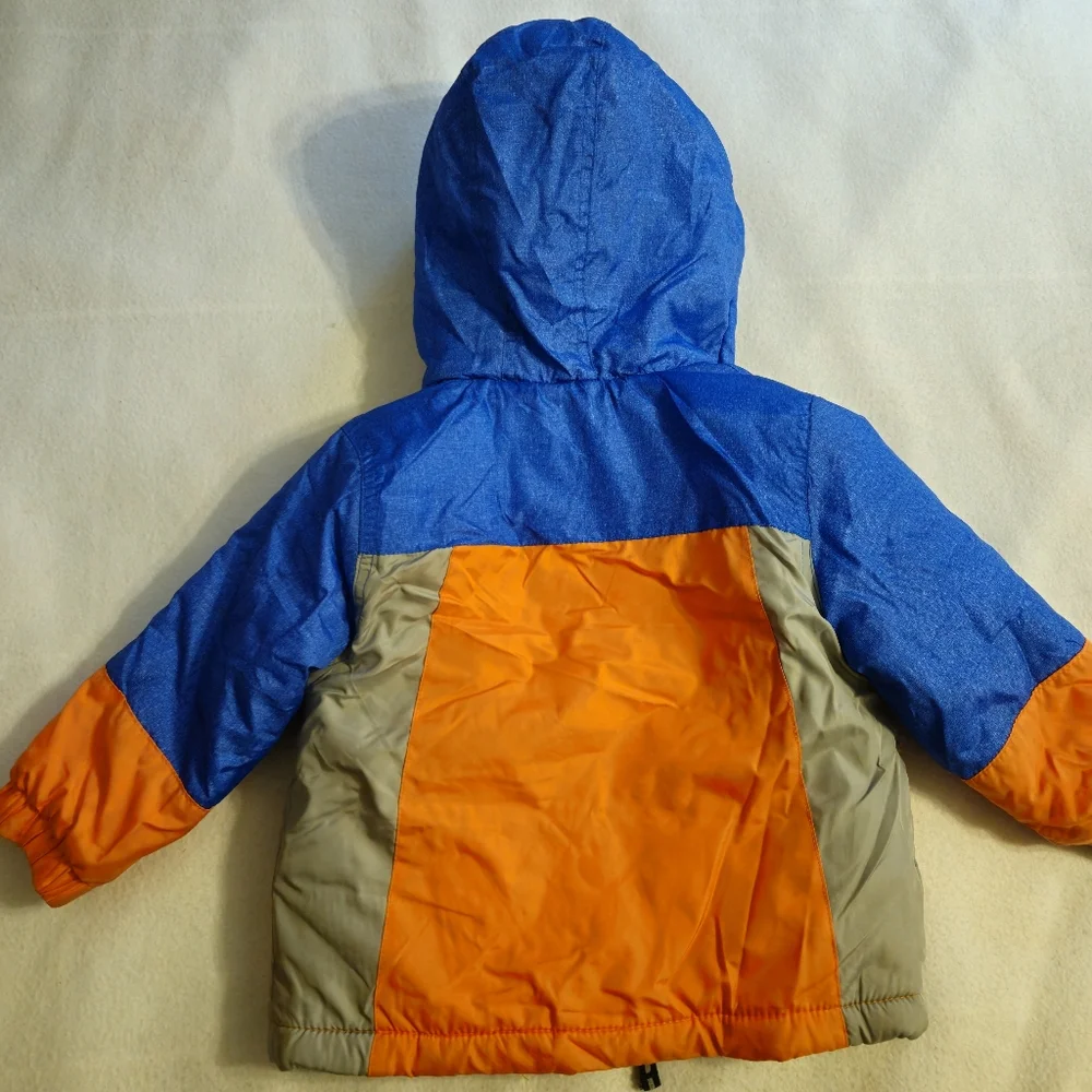 OshKosh B'Gosh Orange, Blue and Gray Winter Jacket